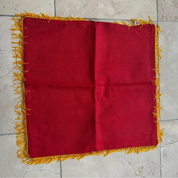 Vintage 80's Florida felt transfer Decorative Pillow Cover tapestry Winter home - Picture 4 of 4